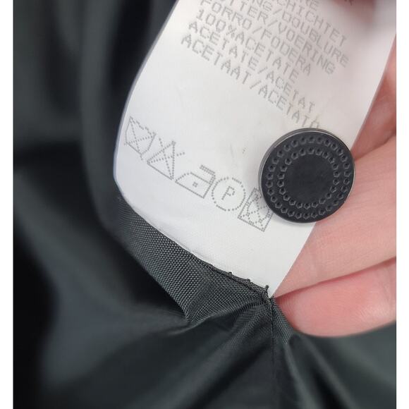 NWT Nienhaus & Lotz Women 14 Blk Fully lined Corduroy Jacket Faux Leather Trim - Picture 10 of 10